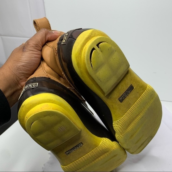 JCrew X Sperry Duckboots Leather Rubber Size 9 - Picture 6 of 10